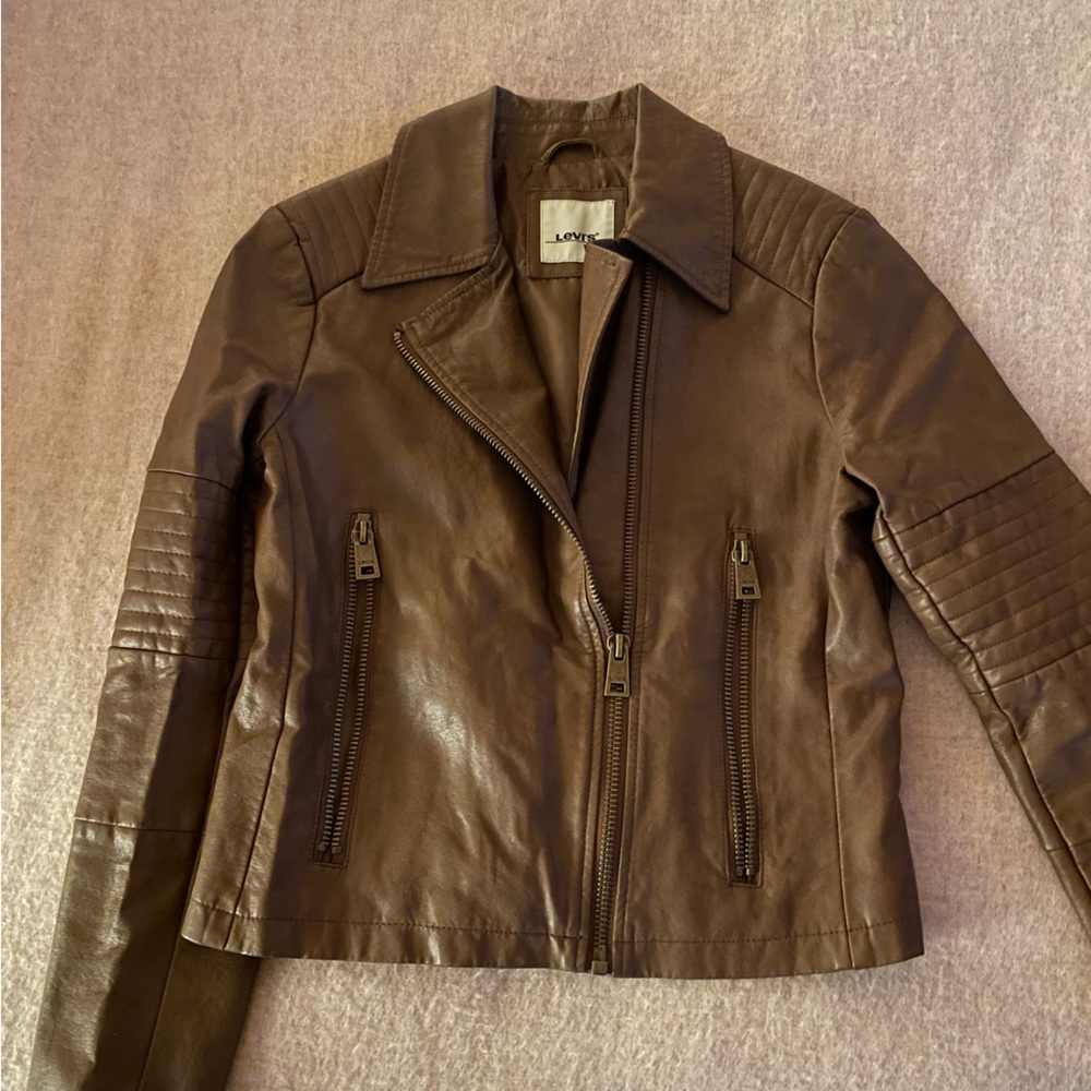 Levi’s faux leather jacket - never worn!